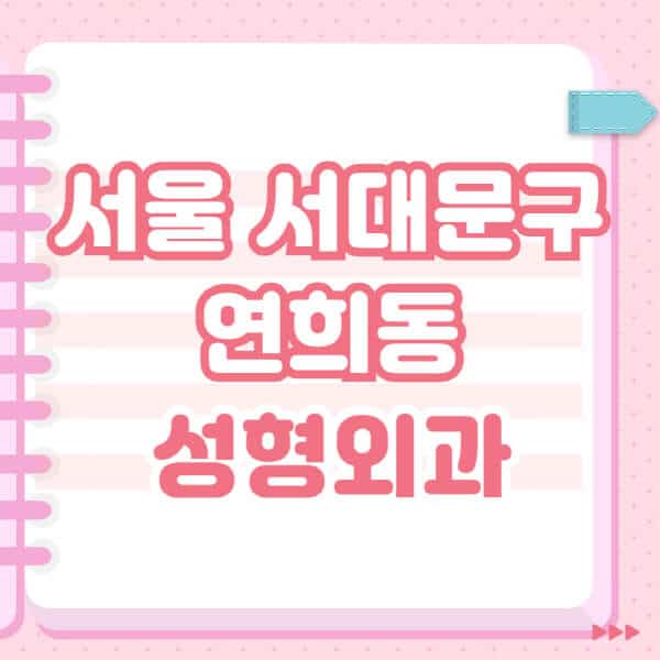 서울-서대문구-연희동-성형외과-유명한-잘하는-곳-추천-일요일-전문의-블랙리스트-코-눈-얼굴-보톡스-필러-쌍커풀-후기