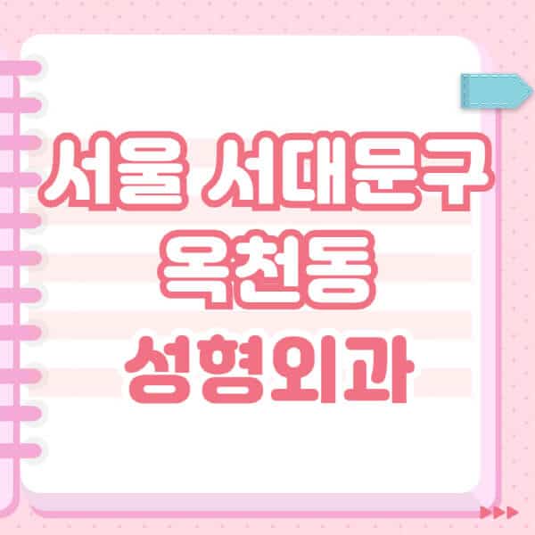 서울-서대문구-옥천동-성형외과-유명한-잘하는-곳-추천-일요일-전문의-블랙리스트-코-눈-얼굴-보톡스-필러-쌍커풀-후기