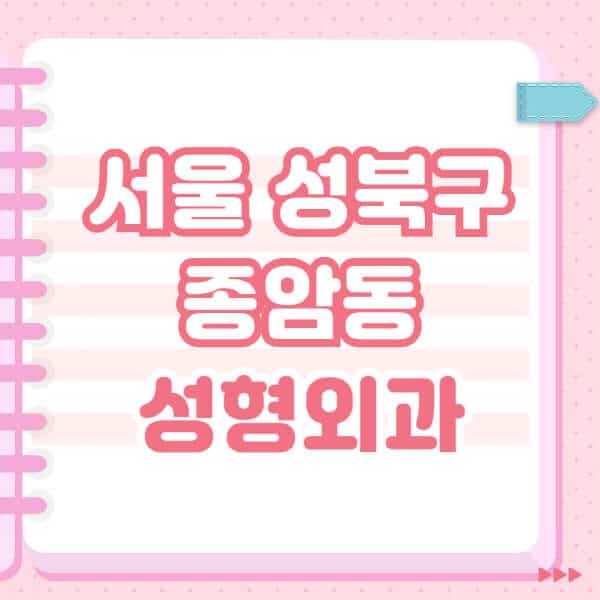 서울-성북구-종암동-성형외과-유명한-잘하는-곳-추천-일요일-전문의-블랙리스트-코-눈-얼굴-보톡스-필러-쌍커풀-후기
